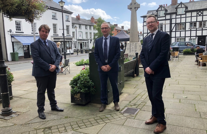 Russell George MS pictured with Cllr Peter Lewis 