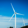 A wind turbine with three spokes.