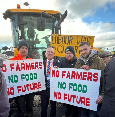 Farmers protest against SFS