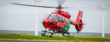 Wales Air Ambulance Landing